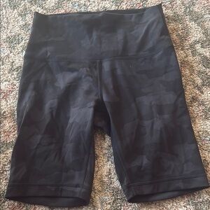 Women's Black Camouflage(8”)inseam  Shorts size 6
